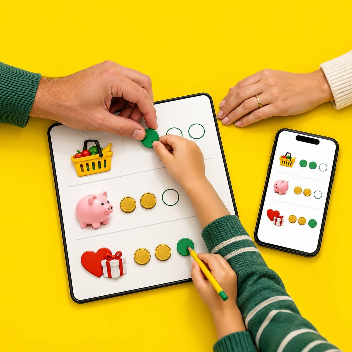 Como fazer um contrato financeiro com os filhos para alinhar a mesada sem conflitos