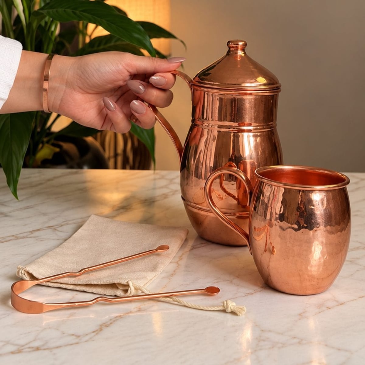 Como montar uma rotina matinal com o Kit Ayurveda de cobre puro para renovar a sua saúde